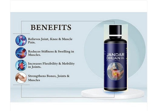 Jandar Dhuan Oil For Joint & Muscle Pain Relief (Pack of 2)