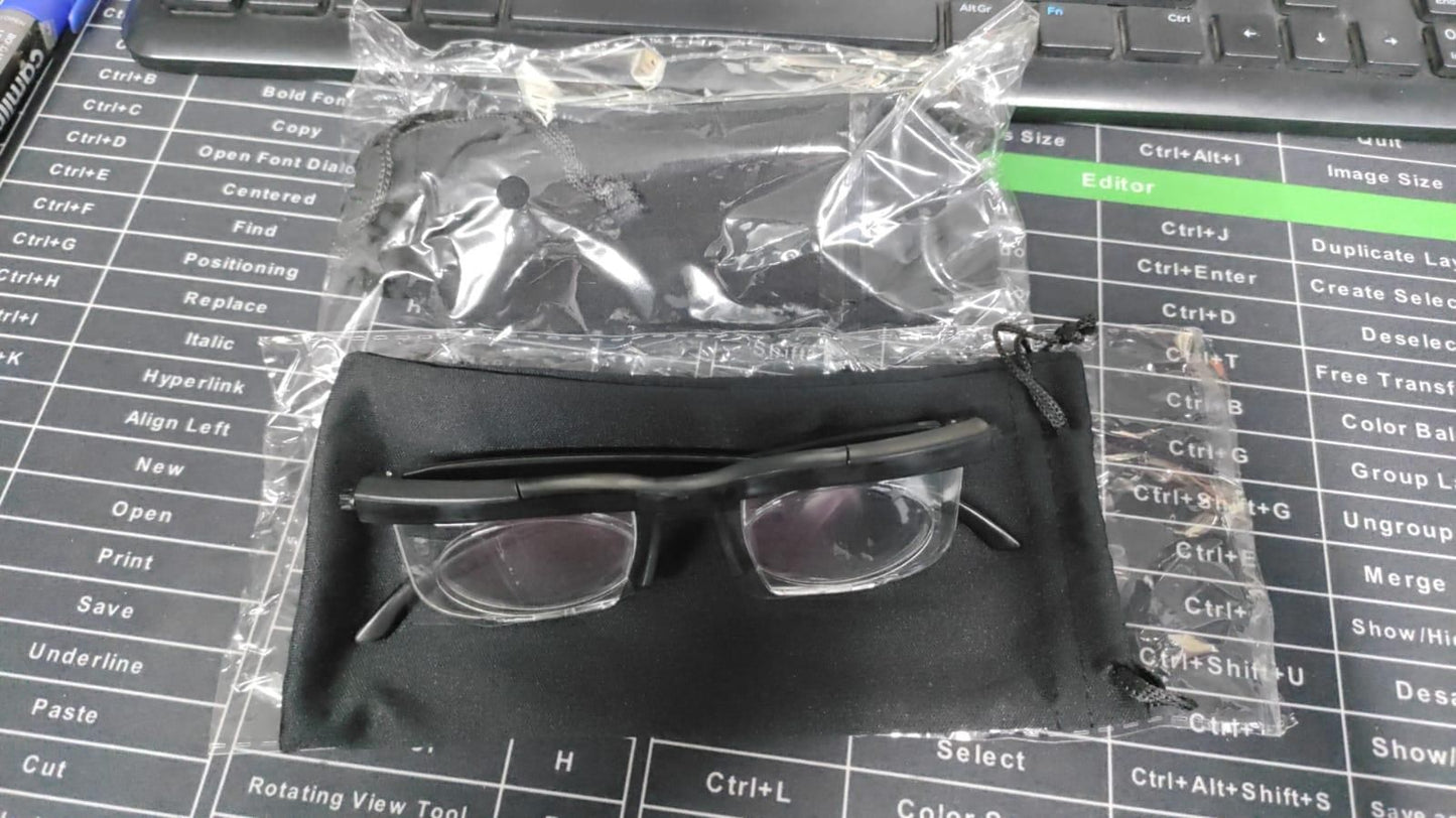 Flex focus adjustable glasses